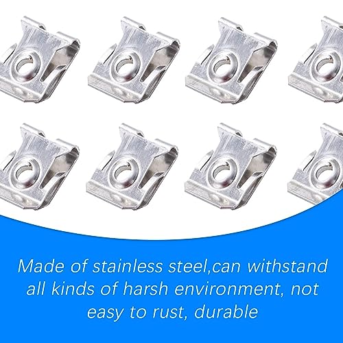 Zufoty 10 Sets Engine Splash Shield Guard Undertray Cover Screws Bolt Nut Clip Kit for Undertray Engine Fender Liner Air Deflector for Ford Focus Fusion Escape Explorer C-Max Transit Connect Lincoln - Image 5