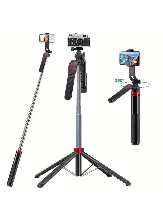 ني فو عصا سيلفي NeePho NP-L7 مع ترايبود وريموت – طول 1.85 متر – خفيفة ومحمولة – متوافقة مع Android و iOS – لون اسود - Image 2