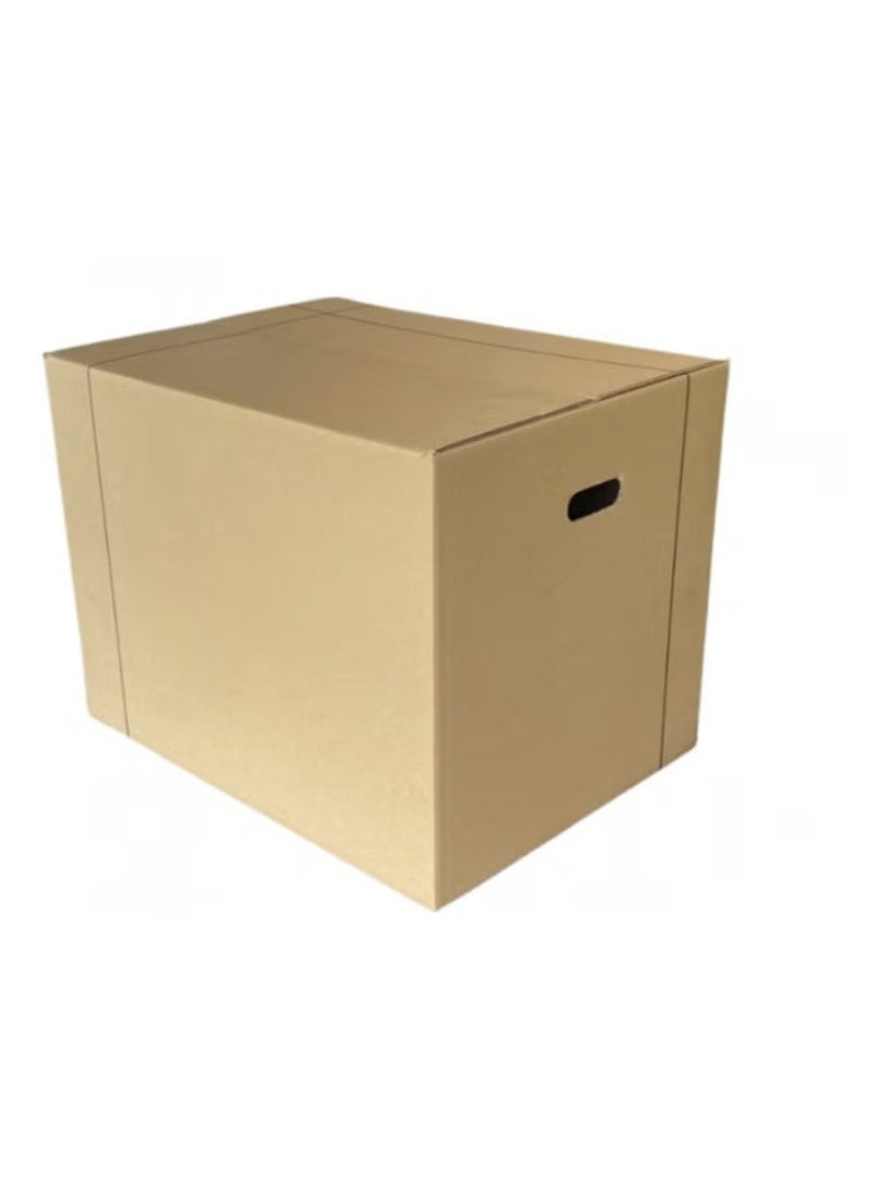 Generic Set of 5 Durable Cardboard Shipping Boxes – 60x45x45 cm – Foldable Heavy-Duty Cartons for Packaging, Storage, and Moving  - Image 1