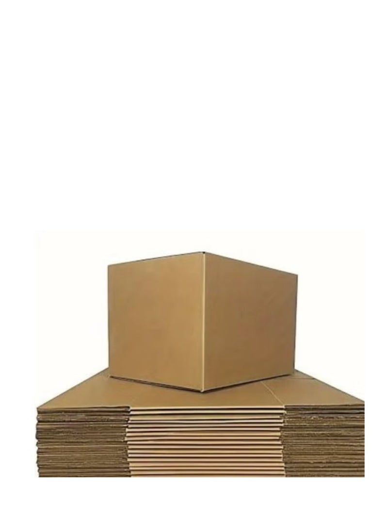 Generic Set of 5 Durable Cardboard Shipping Boxes – 60x45x45 cm – Foldable Heavy-Duty Cartons for Packaging, Storage, and Moving  - Image 2