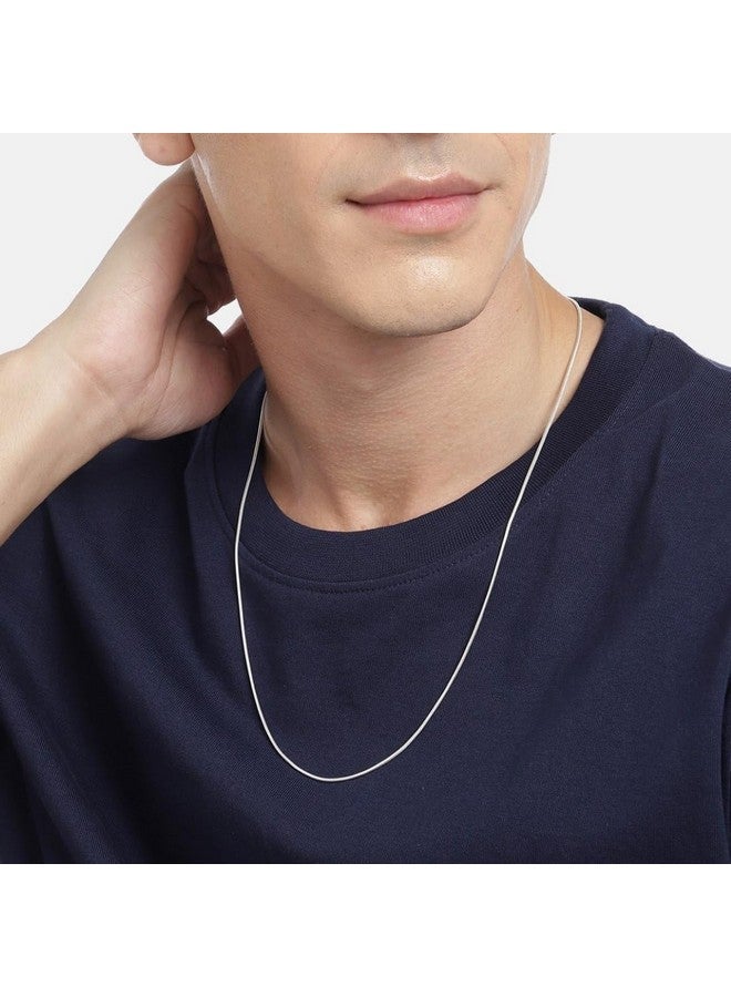ZAVYA 925 Sterling Silver Sleek Oxidized Plated Chain for Him | Gift for Men and Boys | With Certificate of Authenticity and 925 Hallmark - Image 2