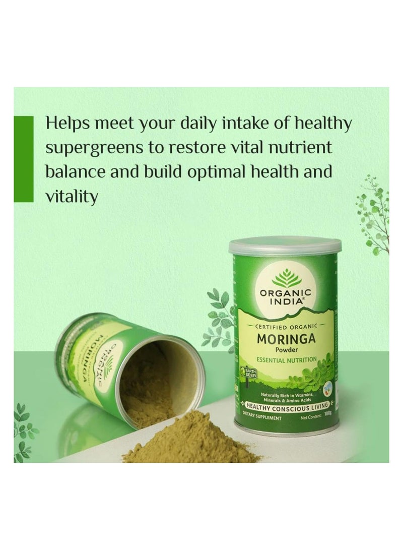 Organic India Organic India Moringa Powder 100gm  - Image 3