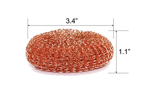 SCRUBIT 12 Pack Copper Coated Scourers by SCRUBIT – Scrubber Pad Used for Dishes, Pots, Pans, and Ovens. Easy scouring for Tough Kitchen Cleaning. - Image 5