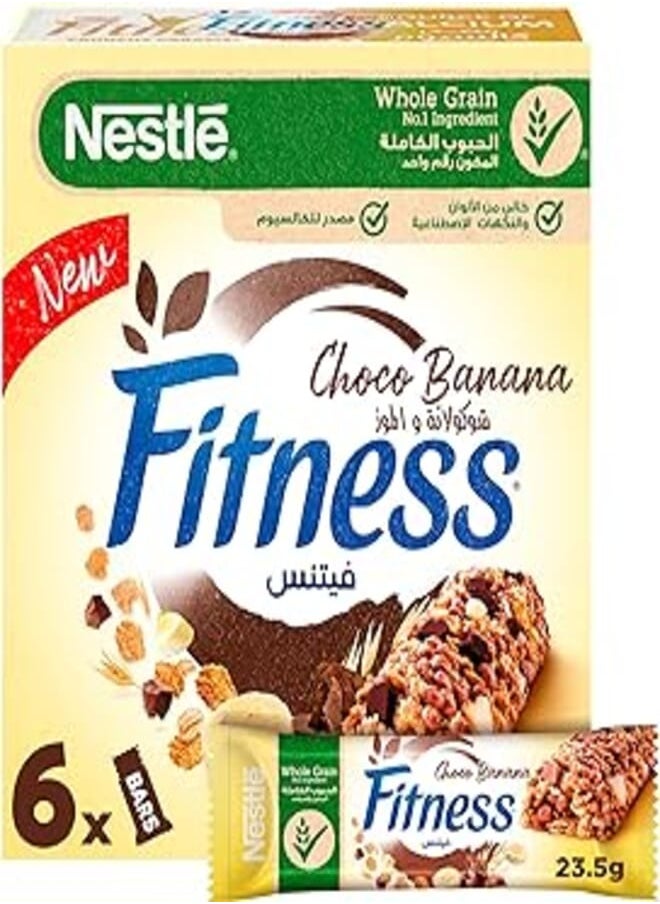 Fitness Choco Banana Cereal Bars 23.5g, Pack of 6 - pzsku/Z7B6EA0D615C464828FC9Z/45/_/1722278612/78ccf184-be6b-40b6-a838-db41d07519b7