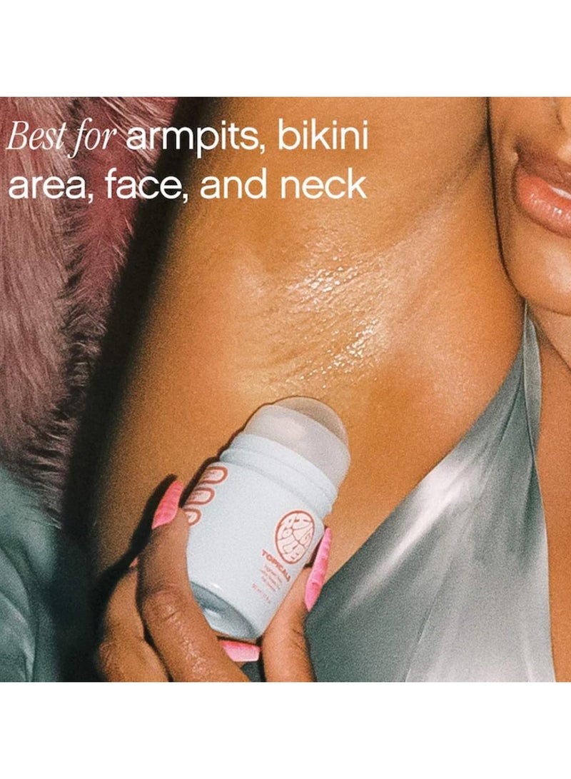 TOPICALS High Roller Ingrown Hair Serum | Roll-on Tonic to Soothe and Calm Irritated Skin on Face, Armpits and Bikini Areas | Contains Salicylic and Glycolic Acid | Vegan and Cruelty-Free - Image 5