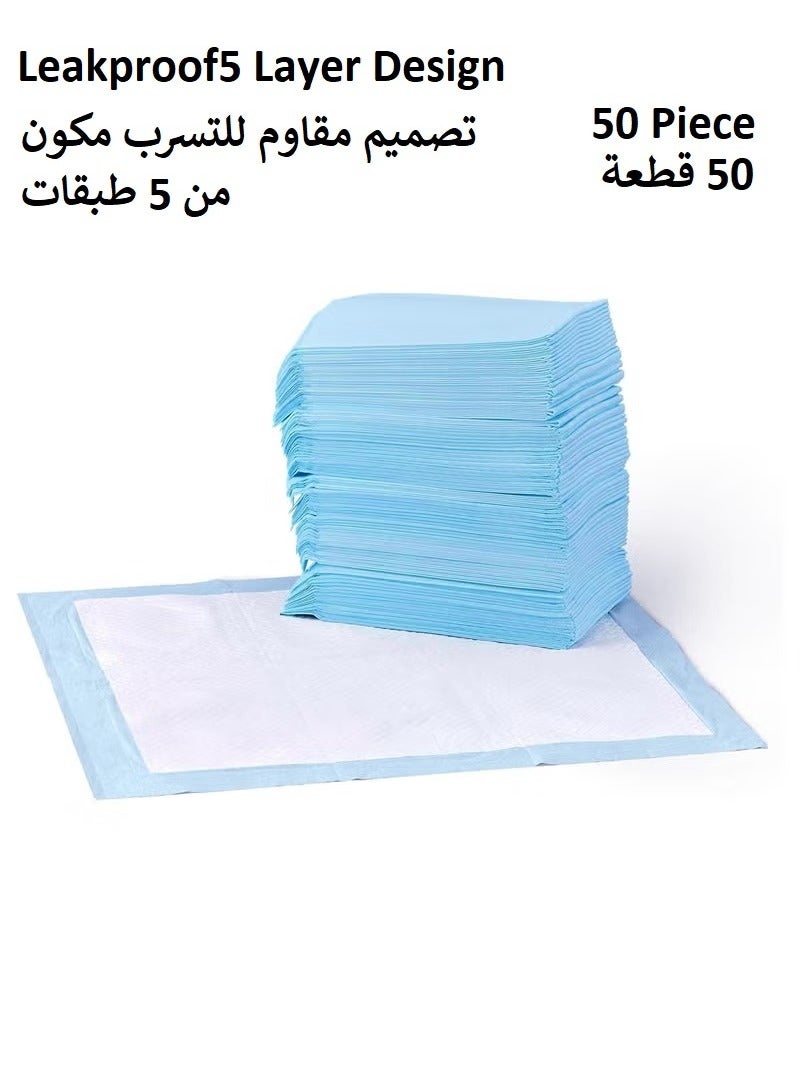 50 Piece Puppy Training Pads for Dog Pet Pee Absorbent Toilet Pee Wee Mat Anti Slip Leakproof - Image 1