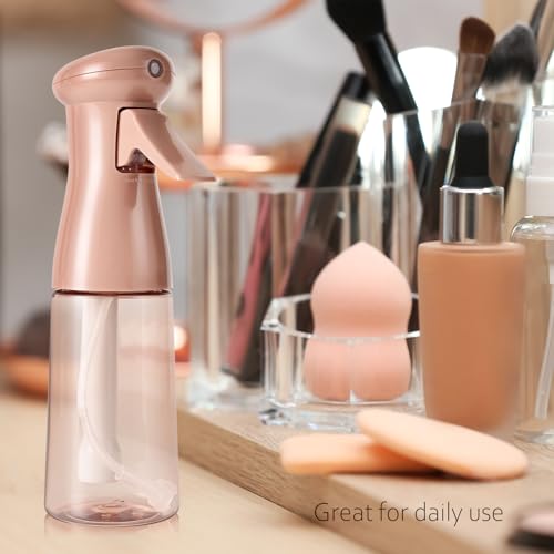 airbee Spray Bottle For Hair, Continuous Mister Sprayer, Ultra Fine Mist Empty Spraying Water Bottles for Hairstyling, Barbers, Salons, Essential Oil Scents, Cleaning, Plants (2 Pack, 6.8 OZ) - Image 5