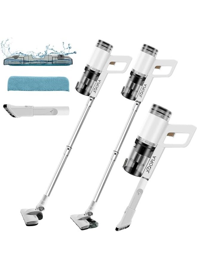 Xoopla Stick Vacuum Cleaner, 2 in 1 Mopping Wet Dry 5M Corded Vacuum and Mop Combo with Powerful 800W 24Kpa Suction Lightweight Quiet Handheld Vacuum for Hardwood, Tile, Marble and Carpet Cleaning - Image 1
