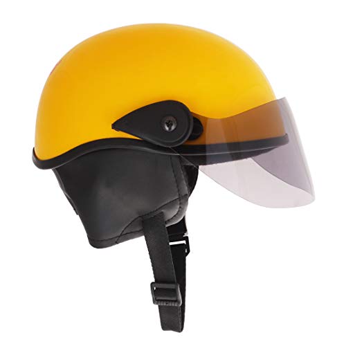 Sage Square Multipurpose Half Helmet for Men and Women (Medium, Yellow Glossy) - Image 2