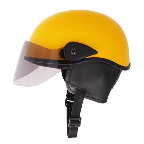 Sage Square Multipurpose Half Helmet for Men and Women (Medium, Yellow Glossy) - Image 4