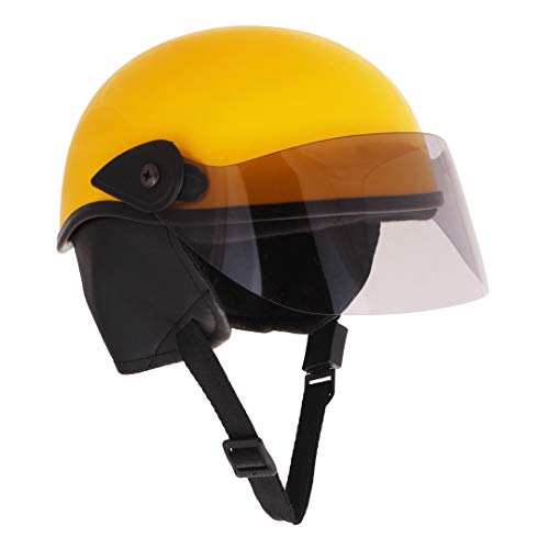 Sage Square Multipurpose Half Helmet for Men and Women (Medium, Yellow Glossy) - Image 1