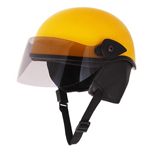Sage Square Multipurpose Half Helmet for Men and Women (Medium, Yellow Glossy) - Image 3