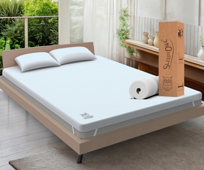 3 INCH MEMORY FOAM MATTRESS TOPPER KING BED 7CM THICK GEL INFUSED ORTHOPEDIC MATTRESS PAD FOR BACK PAIN REMOVABLE WASHABLE ZIPPED COVER WITH ELASTIC STRAPS KING 150X200 7 CM