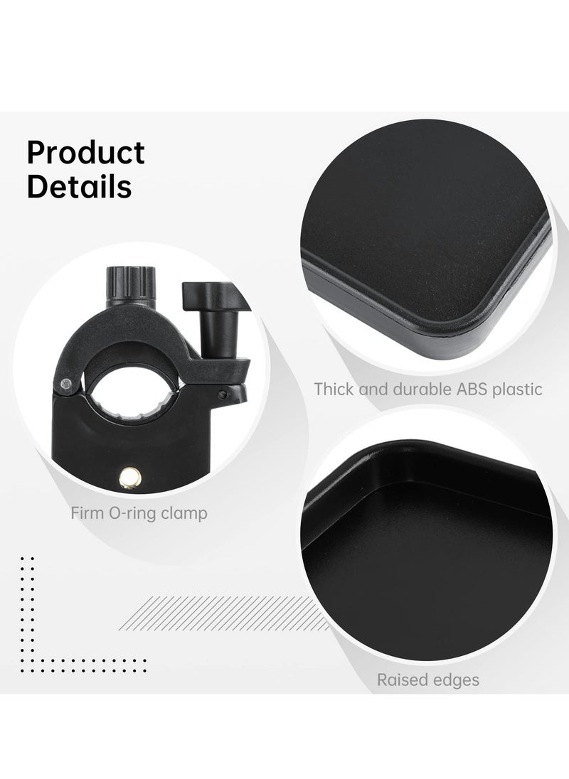 SYOSI Microphone Stand Tray, 10.63 * 8.07’’ Large Universal Sound Card Tray, Large Universal Sound Card Tray, for Recording, Live Streaming, Stage Performance, Standard Tray  - Image 2