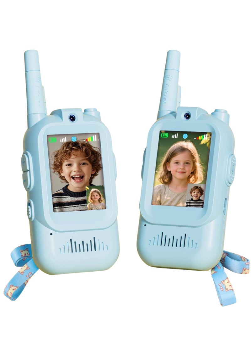 Rally Kids Video Calling Device (2 Pack), HD Video Intercom for Kids, Digital Video Messenger with Rechargeable Battery, Portable Handheld Communicator, Clear Sound & Easy Buttons, Perfect Gift for Boys & Girls - Image 1