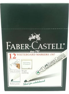 Round Tip Whiteboard Permanent Marker Pen 12 Pieces Green