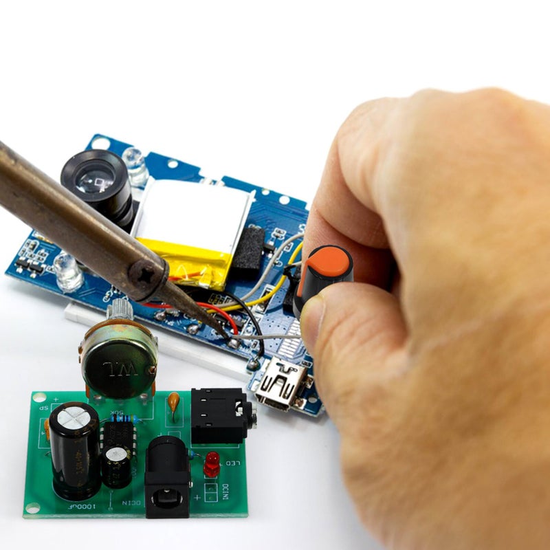 2 Sets Low Power Audio Stereo Amplifier Module Kit with Compact Indicator Light for DIY Projects - Image 4