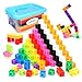 QUYSK 300 Pcs Linking Cubes for Kids Counting Blocks with Storage Boxes Connecting Cubes Math Manipulatives for Preschool Elementary Aged Kids - Image 3