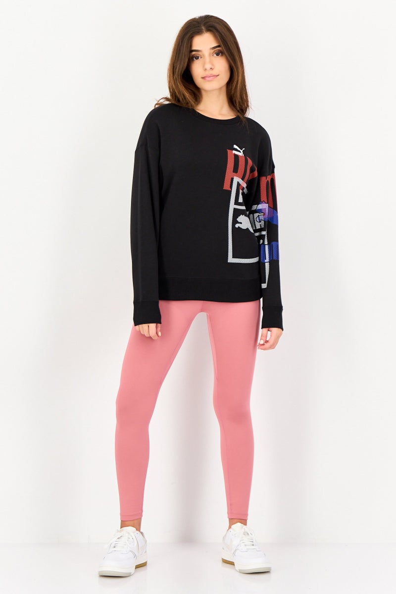 PUMA Women Sportswear Fit Long Sleeve Outdoor Sweatshirt, Black - Image 4