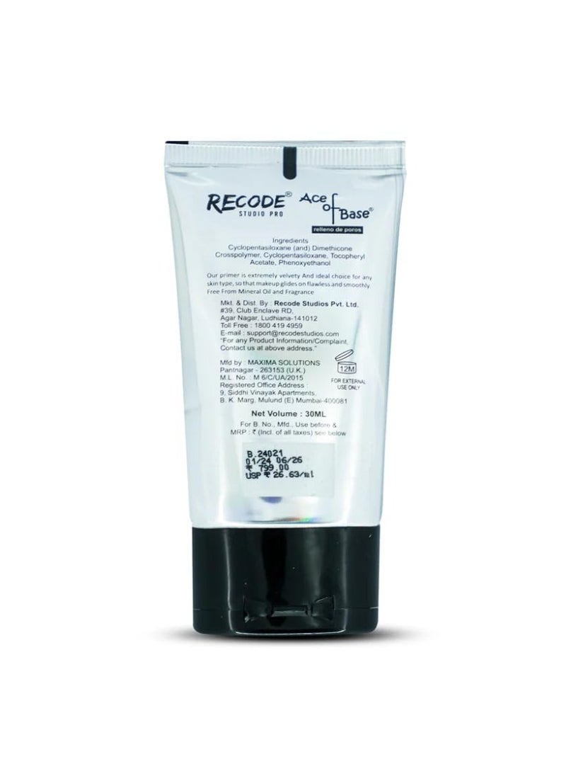 Recode Ace of Base Mattifying Primer Face Makeup 30ml Oily Dry Skin Blurs Fine Lines Wrinkles Pores  - Image 2
