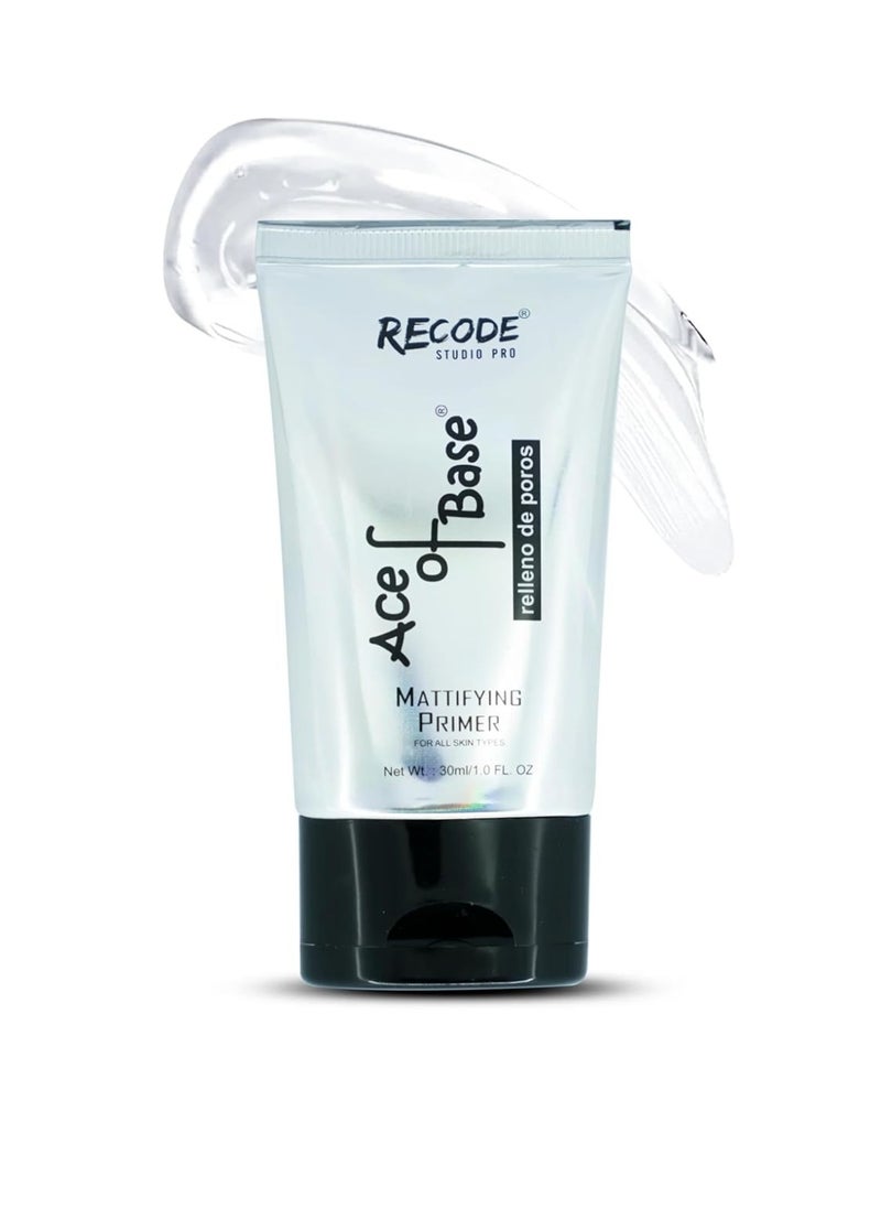 Recode Ace of Base Mattifying Primer Face Makeup 30ml Oily Dry Skin Blurs Fine Lines Wrinkles Pores  - Image 1