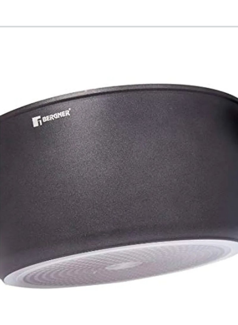 BERGNER Orion Forged Aluminium Induction Bottom Non-Stick Casserole With Lid Black 28X13CM - Image 3