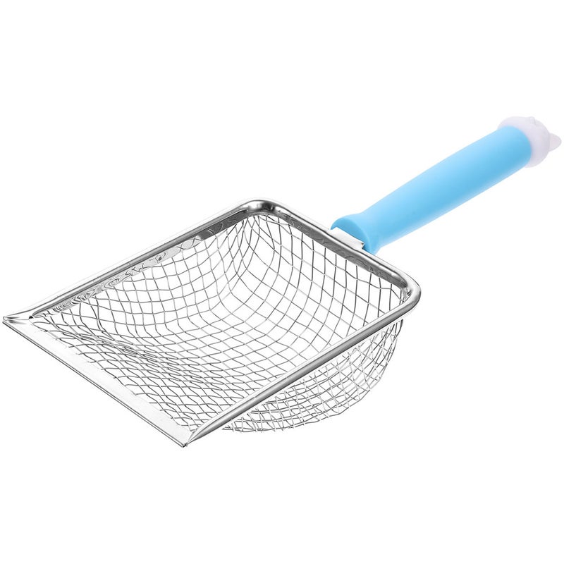 Stainless Steel Cat Litter Scoop Cat Litter Scooper Pets Litter Scoop Litter Shovel Cat Litter Scoop Metal Mesh Scooper For Cat Litter Box Pet Supplies - Image 1