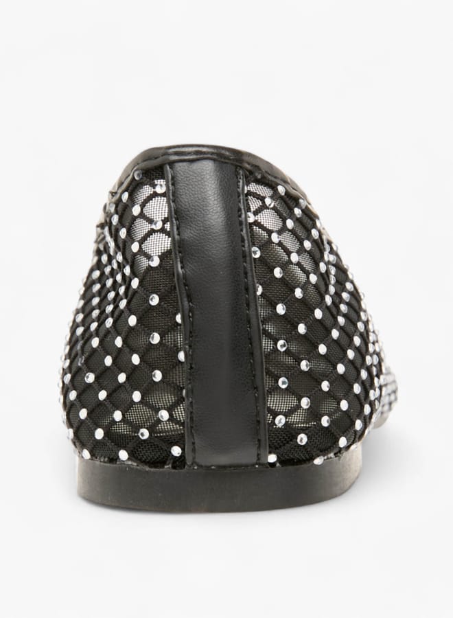 Flora Bella By Shoexpress Women's Stud Embellished Slip-On Ballerina Shoes Ramadan Collection - Image 5