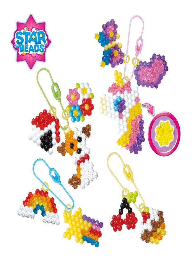 Aquabeads Arts & Crafts Charm Maker Theme Refill with Beads, Templates and Keychains Includes 1 playset - Image 2