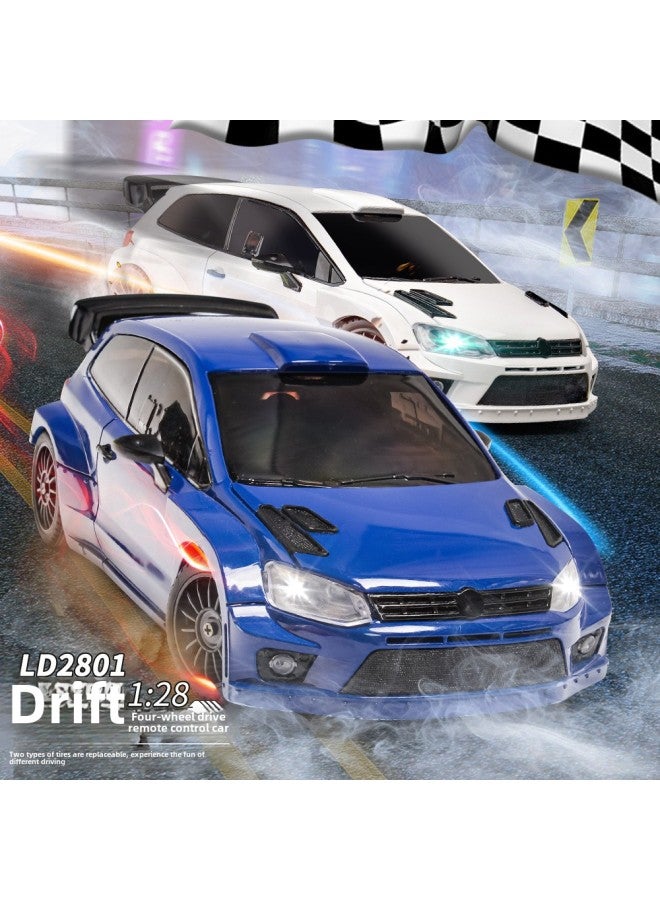 Landa Technology LD2801 Full-scale Four-wheel Drive Drift Remote Control Car POLO R Charging High-speed Racing Children's Toys-Color:Ld2801 -Scale:1:28 - Image 2