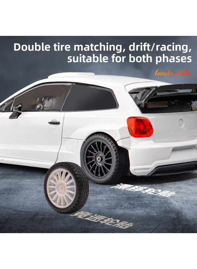 Landa Technology LD2801 Full-scale Four-wheel Drive Drift Remote Control Car POLO R Charging High-speed Racing Children's Toys-Color:Ld2801 -Scale:1:28 - Image 5