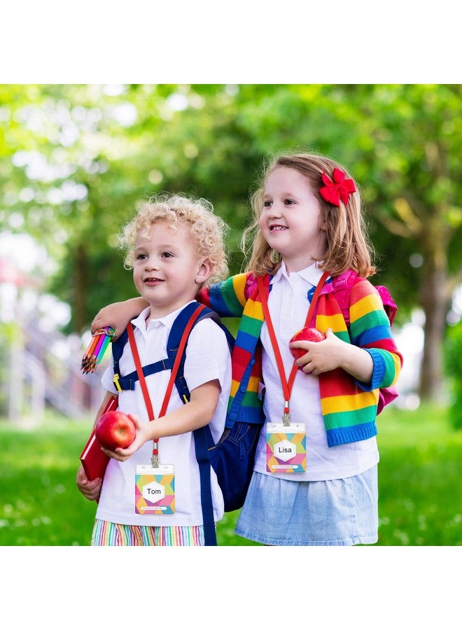 Marspark 200 Pieces Red Lanyards Bulk With Clip Flat Neck Lanyard Badge Lanyard With Swivel Hook Lanyards For Id Cards Holder - Image 4