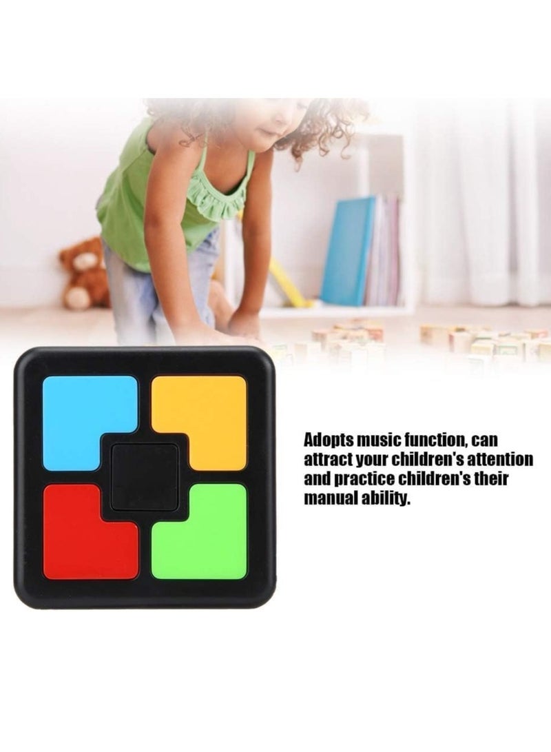 SOLARAE Memory Training Puzzle Toy, Game Kids Electronic Memory Game Plastic Interaction Intelligent Music Light Educational Brain Teaser Memory Game for Boys Girls Single Hand Kids Interaction Consoleearly - Image 3