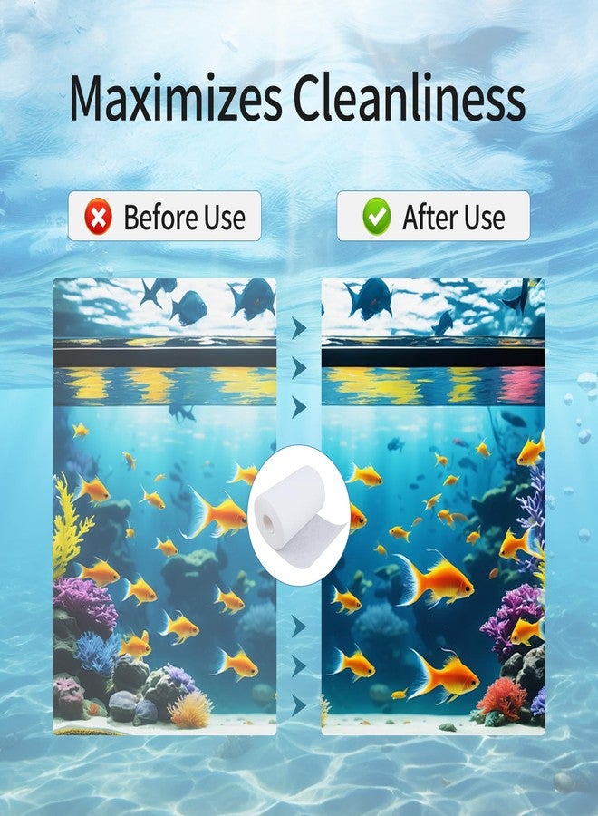 لفة صوف بديلة من MCHEETA، عبوة واحدة، متوافقة مع نظام الترشيح Red Reef 1200، بطول 104 قدم وارتفاع 6.85 بوصة، نظام ترشيح عالي التوافق لأحواض المرجان، صيانة آلية - Image 5
