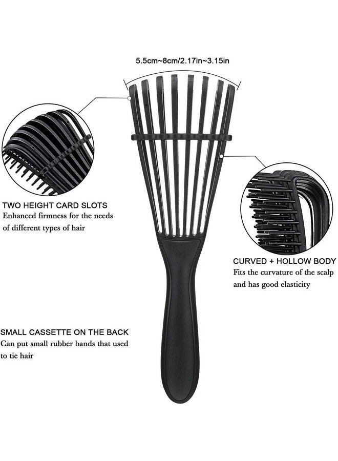 هدى كراش مشط فك تشابك الشعر من HUDACRUSH للشعر المجعد - فرشاة شعر متعاطفة ومنتجات للشعر المجعد للنساء والرجال والأطفال - أداة إزالة العقد والتشابك بدون ألم، أداة تصفيف الشعر الجاف والمبلل - Image 5