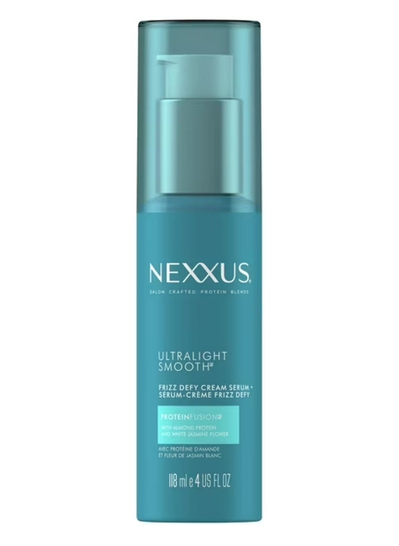 Nexxus Ultralight Smooth Frizz Defy Cream Serum for Frizzy and Dry Hair 118 ml  - Image 1