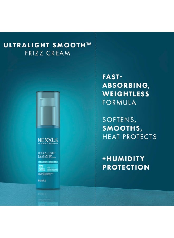 Nexxus Ultralight Smooth Frizz Defy Cream Serum for Frizzy and Dry Hair 118 ml  - Image 3