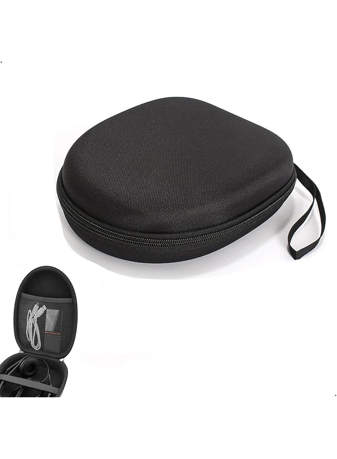 X spring Headset Case Headphone Carrying Case Black Color Hard Shell Headphones Hard Storage Bag With Cable Storage Hard Shell Large Carrying Headphones Case Headset Travel Bag - Image 1