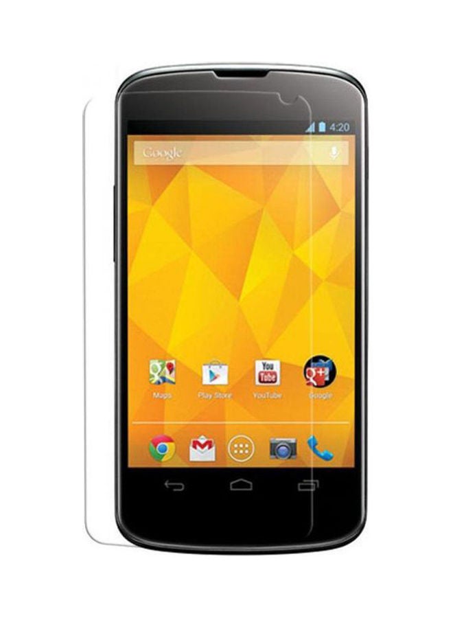 NIBEMINENT Tempered Glass Screen Protector For Lg - Nexus 4 Clear