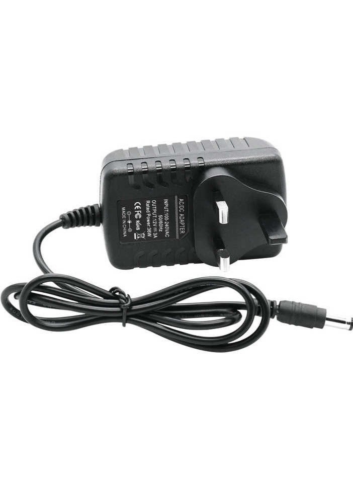 فوجي ستار محول طاقة 12 فولت 1 أمبير، قابس بريطاني، شاحن حائط تيار متردد/مستمر لكاميرات المراقبة وشرائط LED، مزود بموصل 5.5 ملم - Image 5