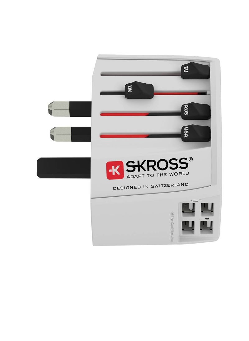 SKROSS - Skross 1302961 Travel adapter MUV USB (4xA) - Image 1