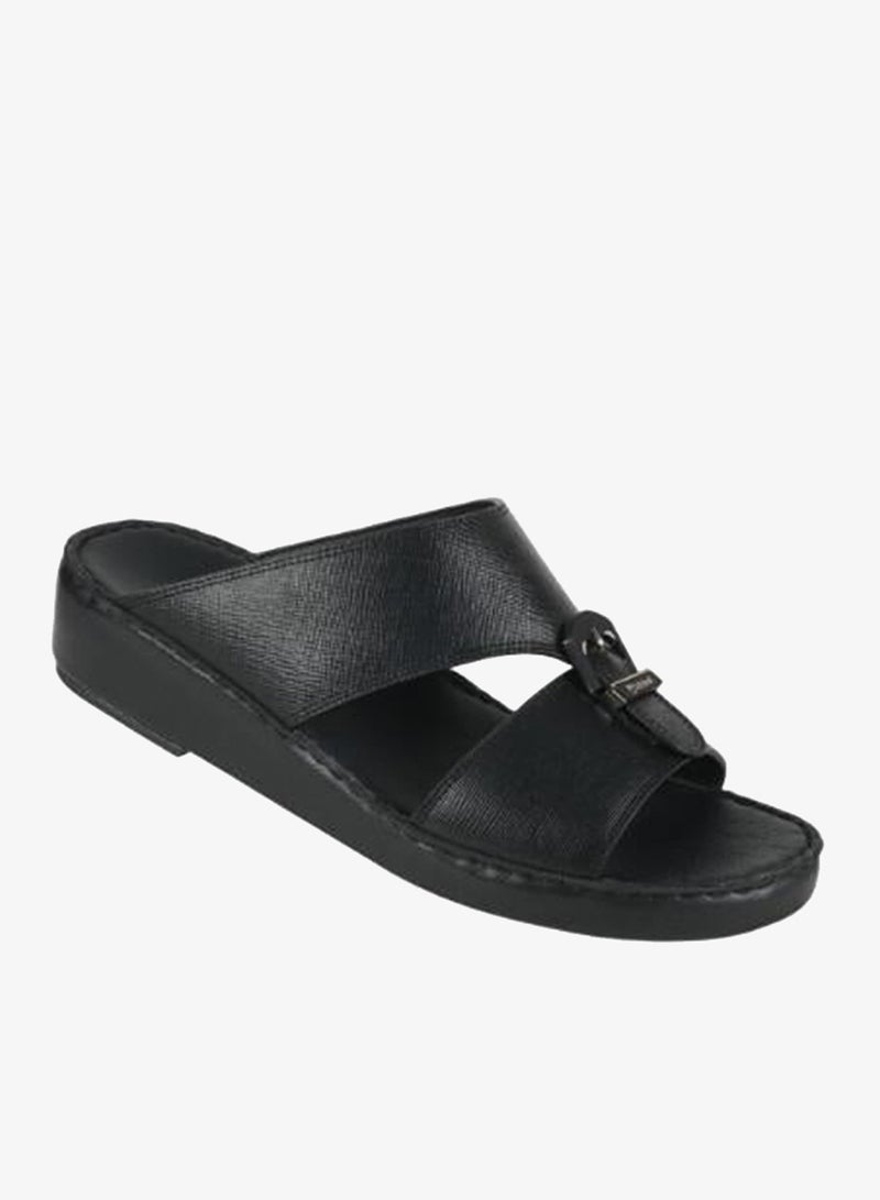 بارجيل أونو 008-3904 Barjeel Uno Mens Arabic Sandals BSP1-68 Black - Image 1