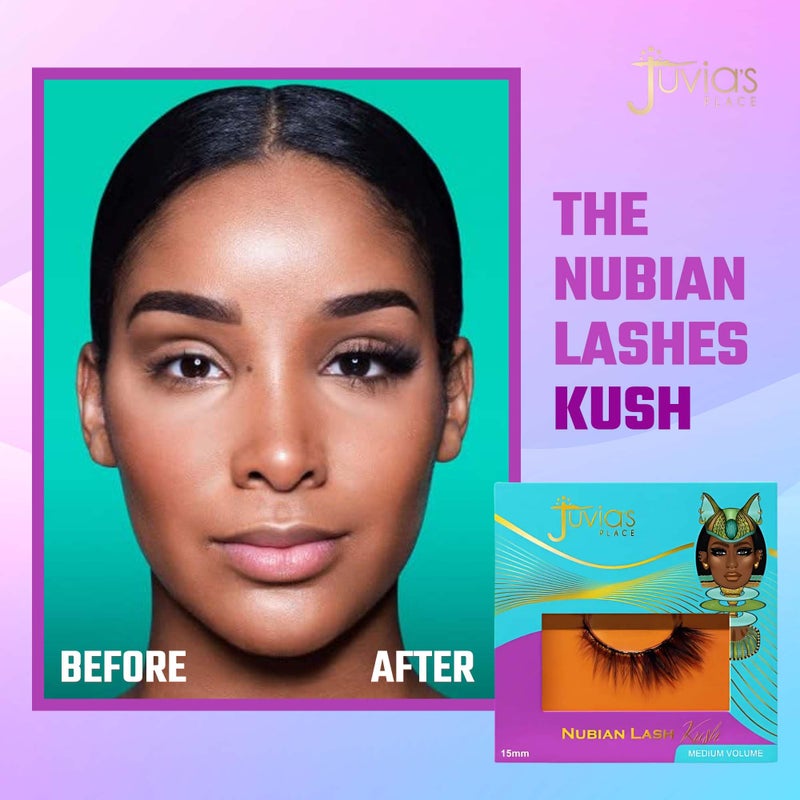 Juvia's Place رموش جوبيا بلايس نوبيا كوش - تمديد رموش للاستخدام نهارًا أو ليلًا، رموش مينيك نباتية، رموش فاخرة خالية من القسوة، رموش لاصقة قابلة لإعادة الاستخدام، رموش مينيك سوداء غير لامعة بمظهر طبيعي - Image 3