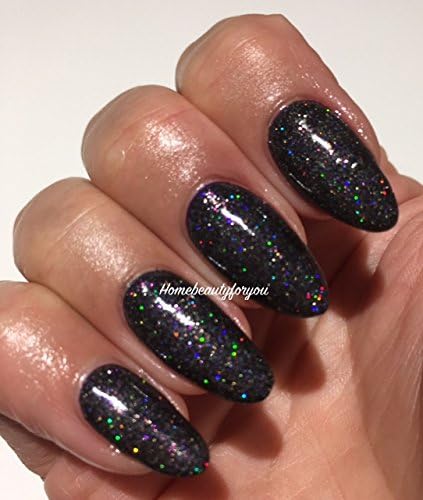 Bluesky BLACK BLACK WITH GLITTER Nail Gel Polish CHOOSE YOUR POPULAR BLACK UV LED Soak Off 10ml BLACK DIAMOND 63932