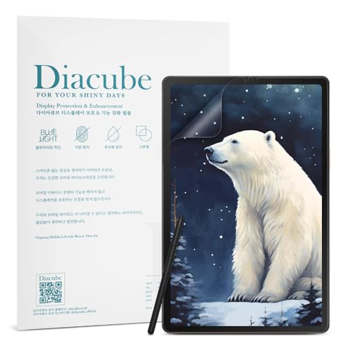 DIACUBE [2 Pack] Paperfeel Screen Protector For Samsung Galaxy Tab S9 / Tab S8 / Tab S7 11 Inch, Anti-Glare Matte PET Film for Drawing and Writing Like on Paper, High Touch Sensitivity, Easy Installation - Image 1