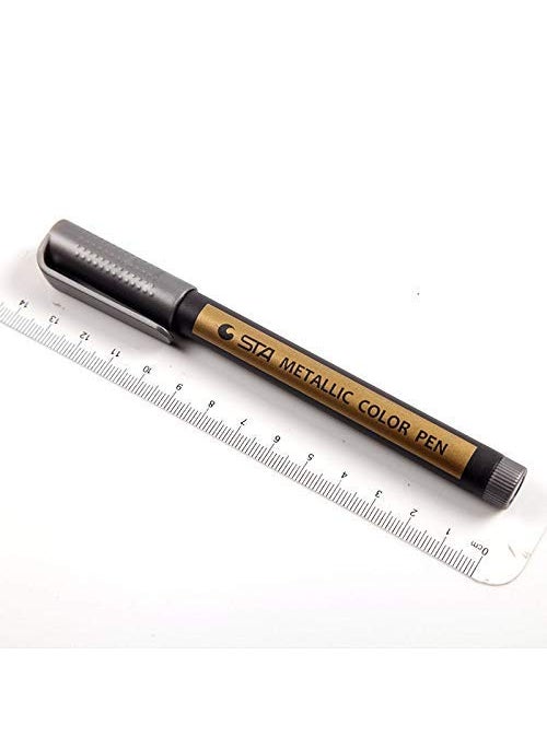 E Shopping E Shopping STA 10 Colors Metallic Marker Pens for Rock Painting Medium Point Metallic Color Markers for Ceramic Glass Plastic Scrapbooking  - Image 2