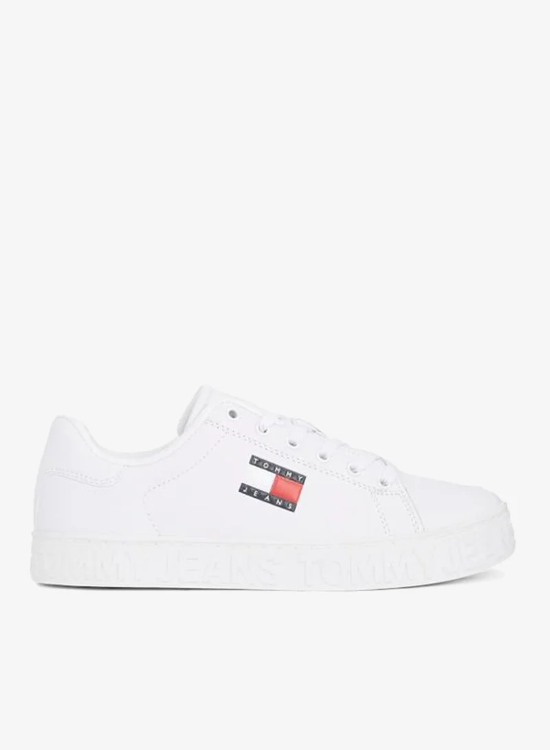 Logo Detail Lace Up Low Top Sneakers