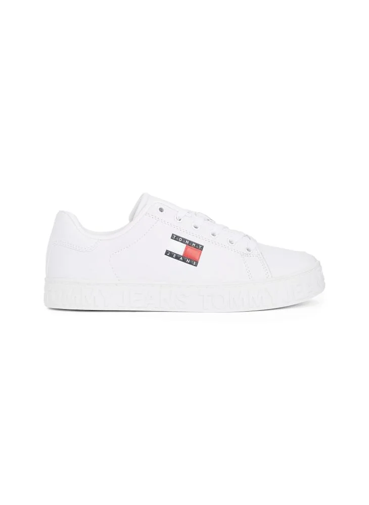 TOMMY JEANS Logo Detail Lace Up Low Top Sneakers