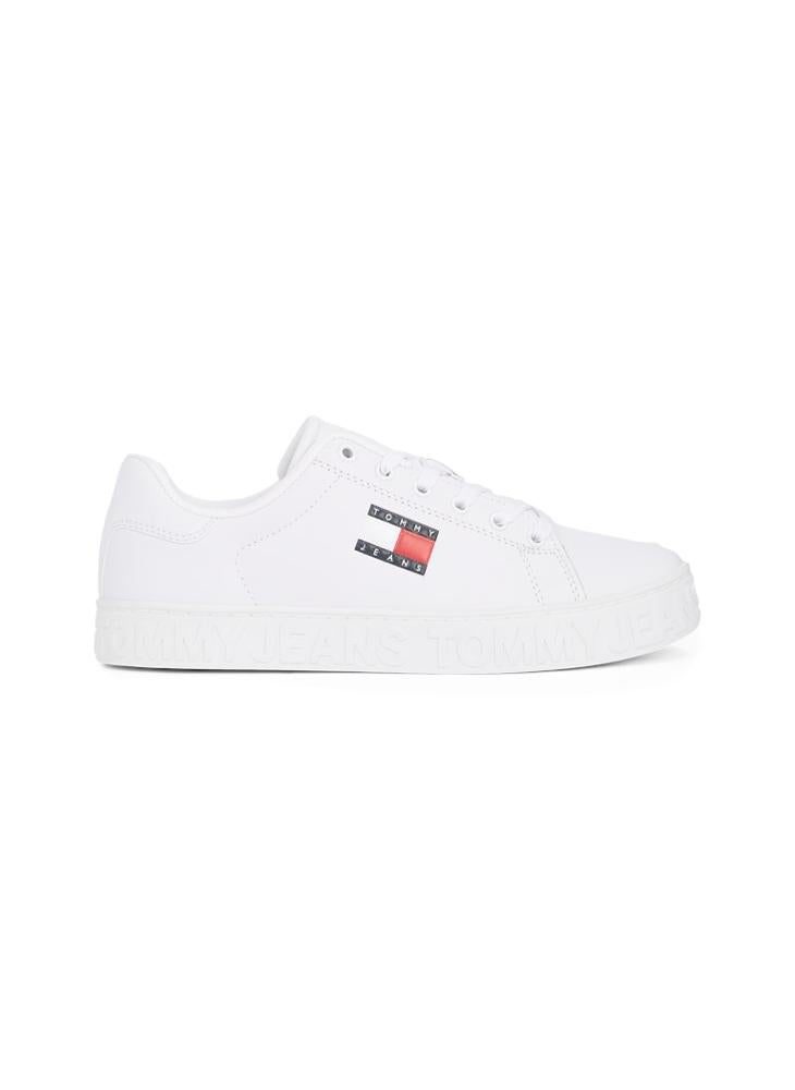 TOMMY JEANS - Logo Detail Lace Up Low Top Sneakers - Image 1