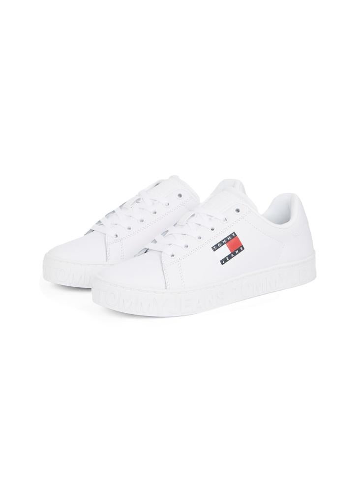 TOMMY JEANS - Logo Detail Lace Up Low Top Sneakers - Image 1